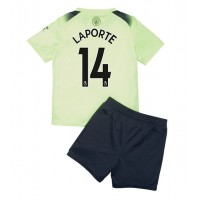 Fotbalové Dres Manchester City Aymeric Laporte #14 Dětské Alternativní 2022-23 Krátký Rukáv (+ trenýrky)